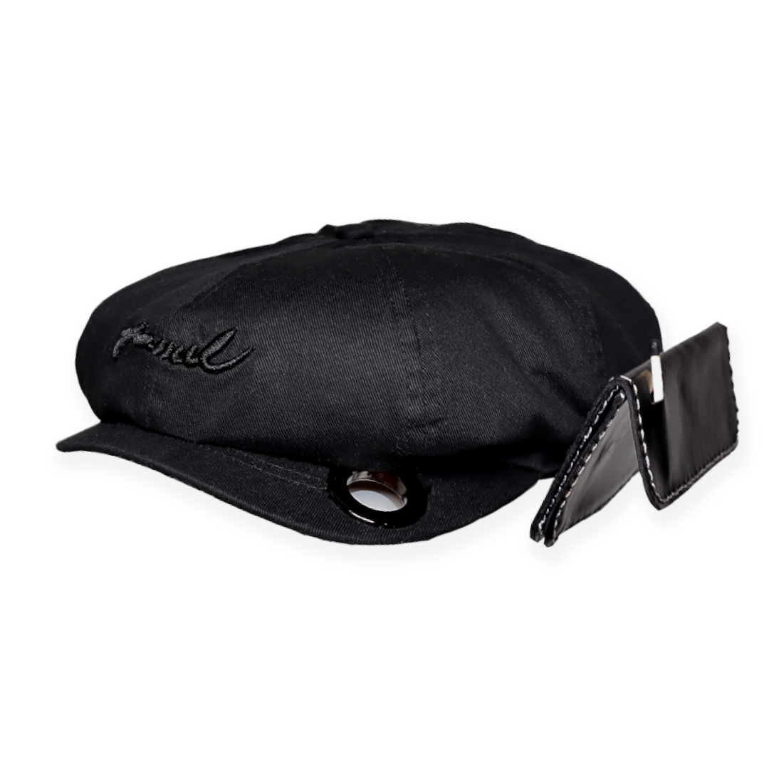 Signature "Jamel" Newsboy Hat w/ Leather Lighter Side Pouch