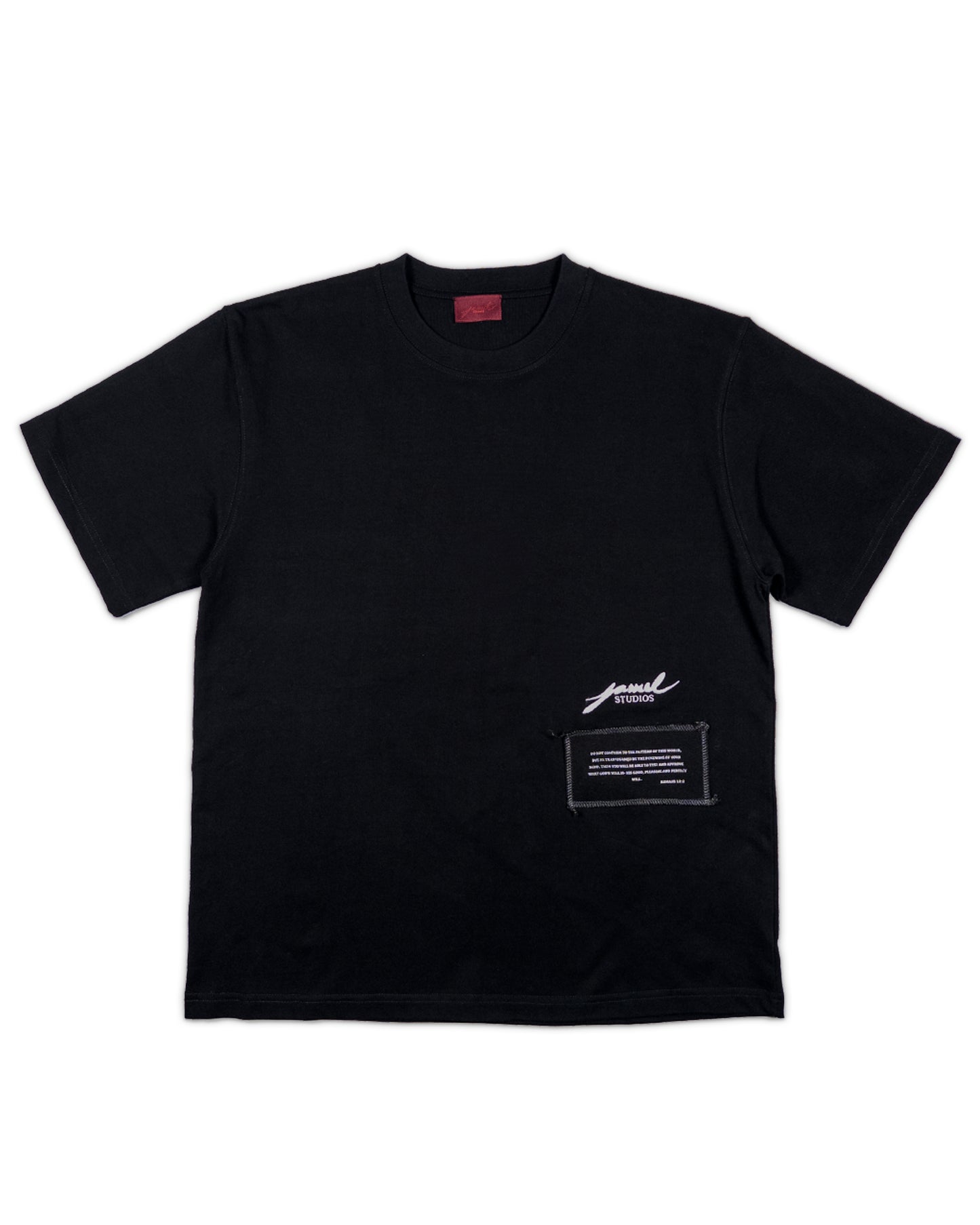 Romans 12:2 Tee Black